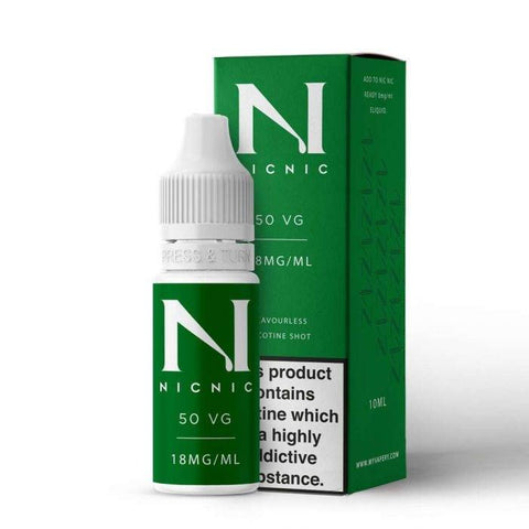 NicNic 18mg Nicotine Shot 50% VG