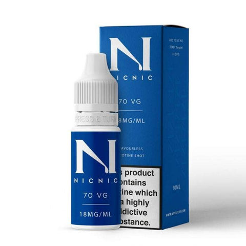 NicNic 18mg Nicotine Shot 70% VG