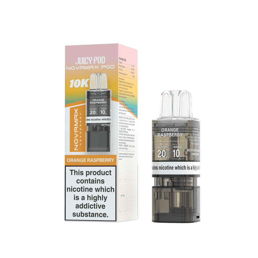 Juicy Pod Nova Max 10 Pre-Filled Replacement Pods 20mg