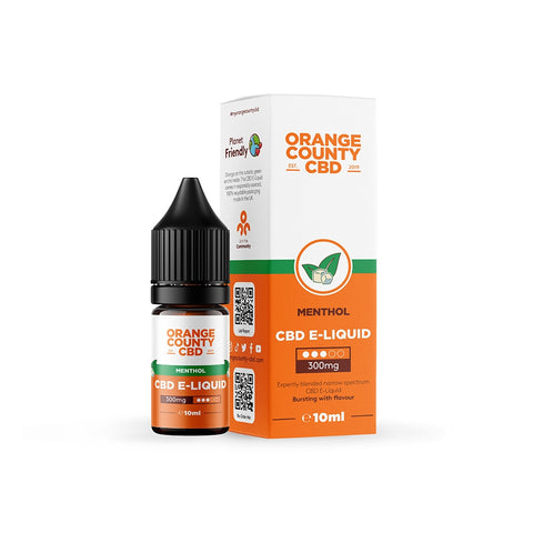 Menthol 300mg CBD E-Liquid By Orange County 10ml