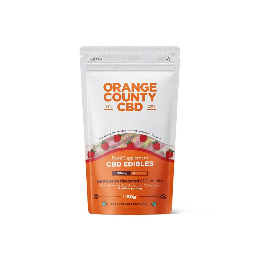 Gummy Strawberries CBD Gummies By Orange County
