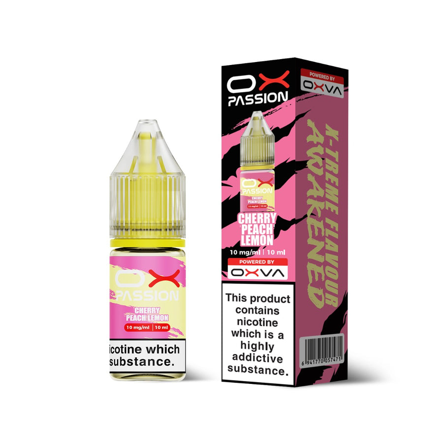 Cherry Peach Lemon OX Passion Nicotine Salt E-Liquid By OXVA 10ml