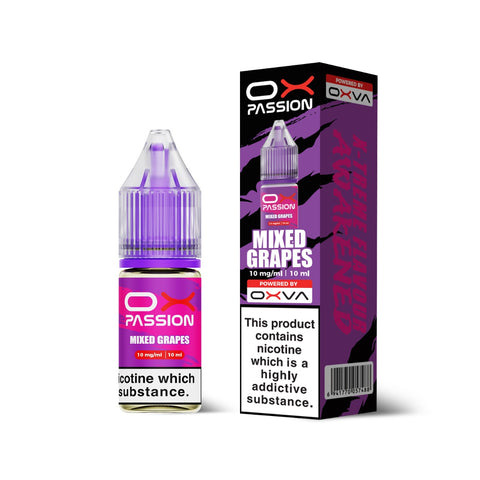 Mixed Grapes OX Passion Nicotine Salt E-Liquid By OXVA 10ml