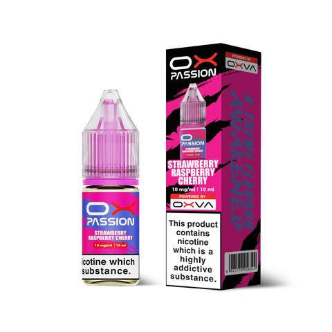 Strawberry Raspberry Cherry OX Passion Nicotine Salt E-Liquid By OXVA 10ml