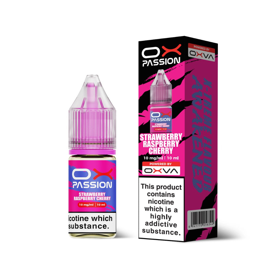 Strawberry Raspberry Cherry OX Passion Nicotine Salt E-Liquid By OXVA 10ml
