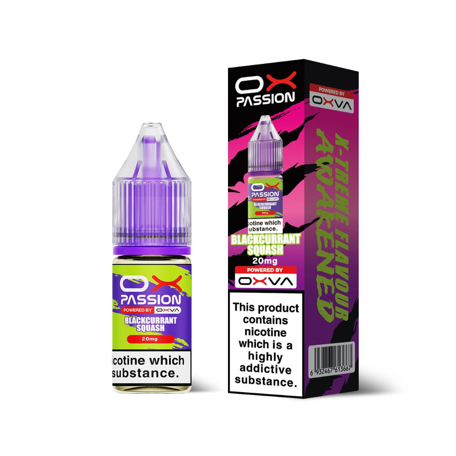 Blackcurrant Squash OX Passion Nicotine Salt E-Liquid By OXVA 10ml