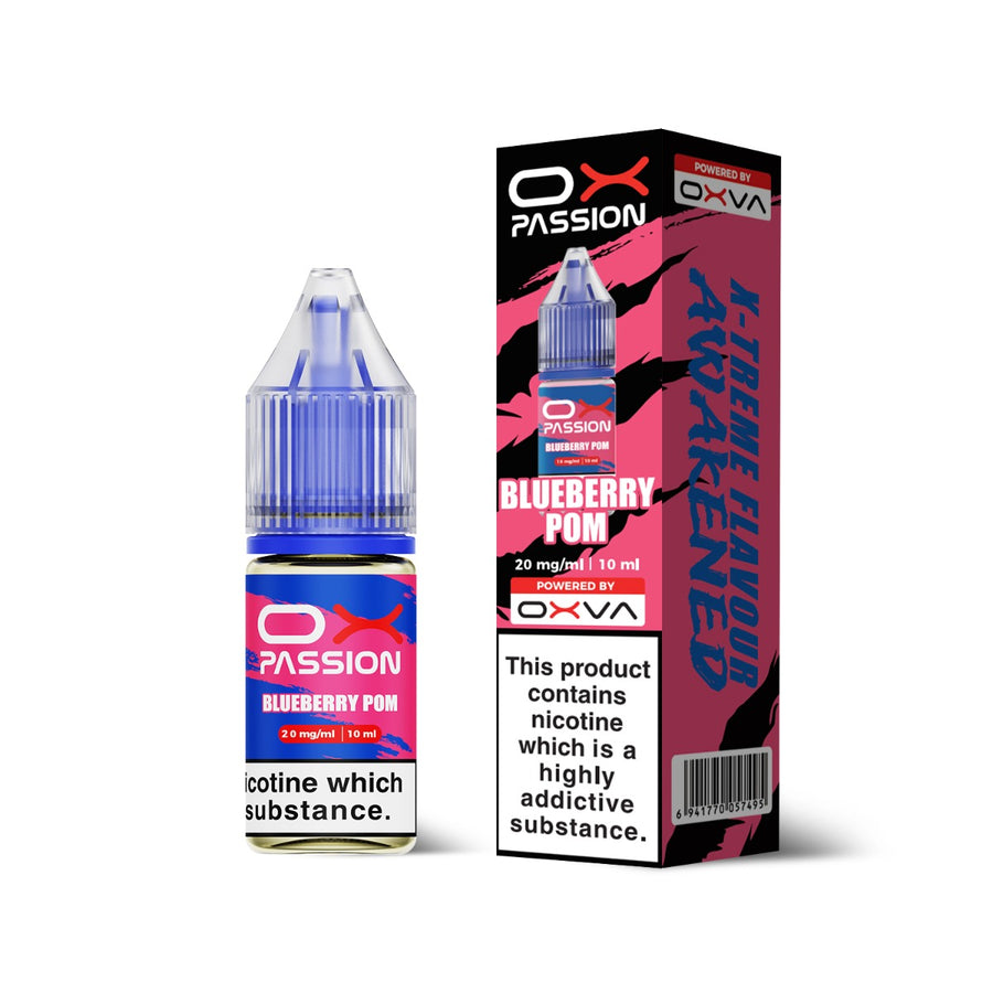 Blueberry Pom OX Passion Nicotine Salt E-Liquid By OXVA 10ml