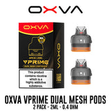 Oxva VPRIME 2 Dual Mesh Pods - 2ml / 0.4 Ohm