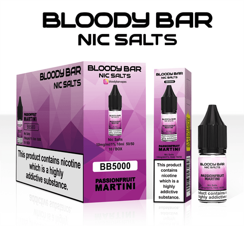 Passionfruit Martini  E-Liquid Nicotine Salt By Bloody Bar 10ml