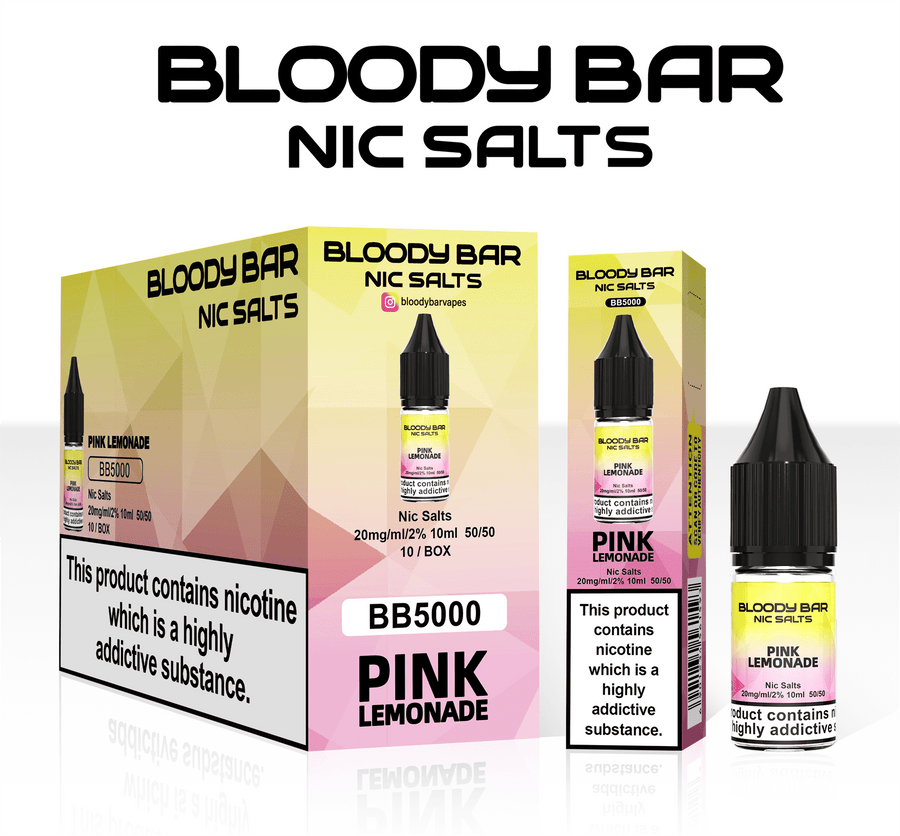 Pink Lemonade E-Liquid Nicotine Salt By Bloody Bar 10ml