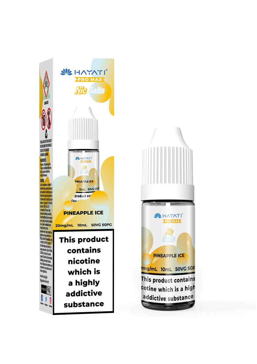 Pineapple Ice Pro Max Bar Vape E-Liquid Nicotine Salt By Hayati 10ml