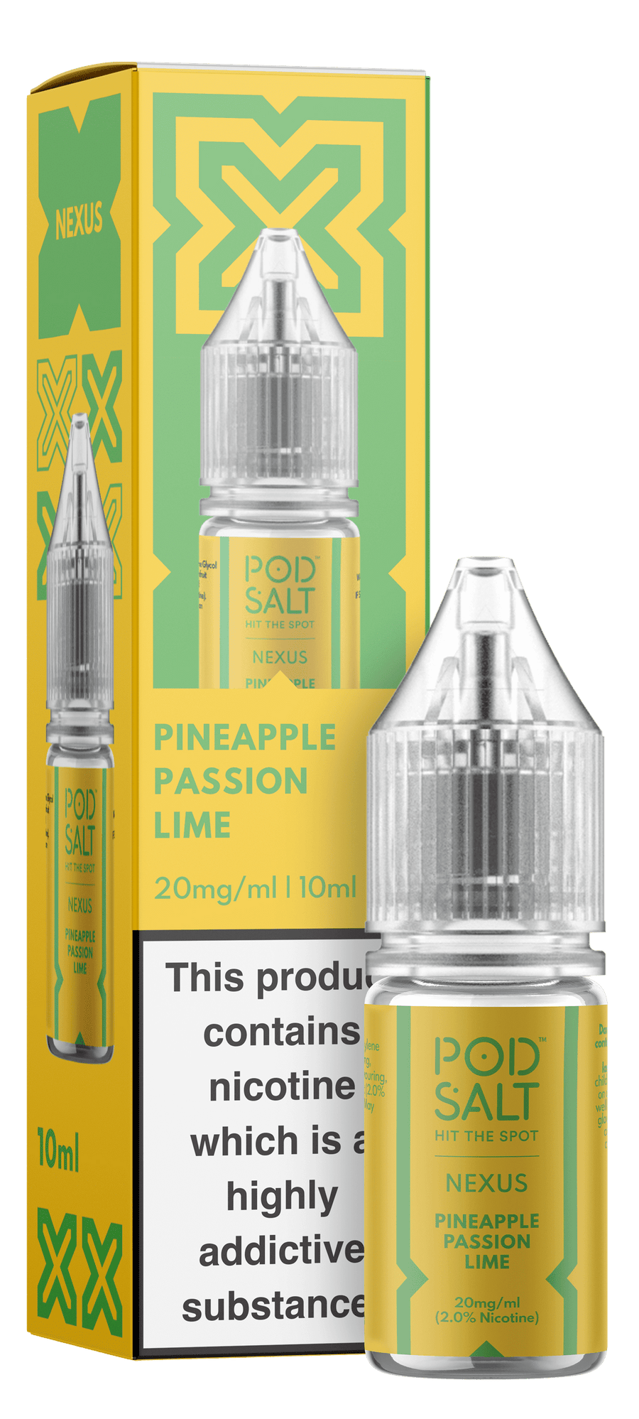 Pineapple Passion Lime NEXUS E-Liquid Nicotine Salt By Pod Salt 10ml