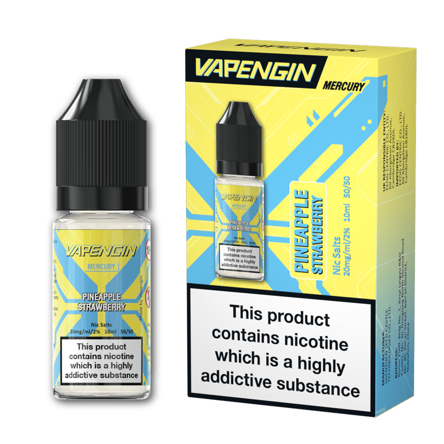 Pineapple Strawberry Mercury E-Liquid Nicotine Salt By Vapengin 10ml