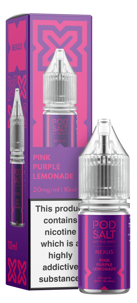 Pink Purple Lemonade NEXUS E-Liquid Nicotine Salt By Pod Salt 10ml