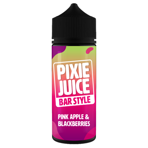 Pink Apple & Blackberries BAR STYLE E-Liquid Shortfill By Pixie Juice 100ml