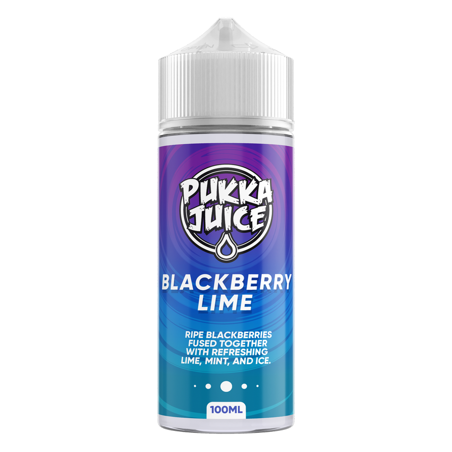 Blackberry Lime E-Liquid Shortfill By Pukka 100ml
