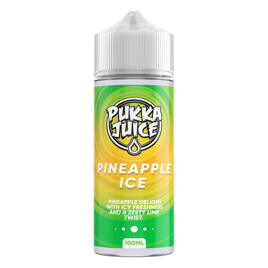 Pineapple Ice E-Liquid Shortfill By Pukka 100ml