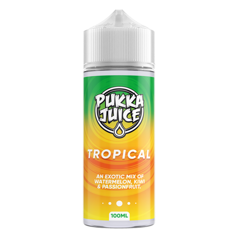 Tropical E-Liquid Shortfill By Pukka 100ml