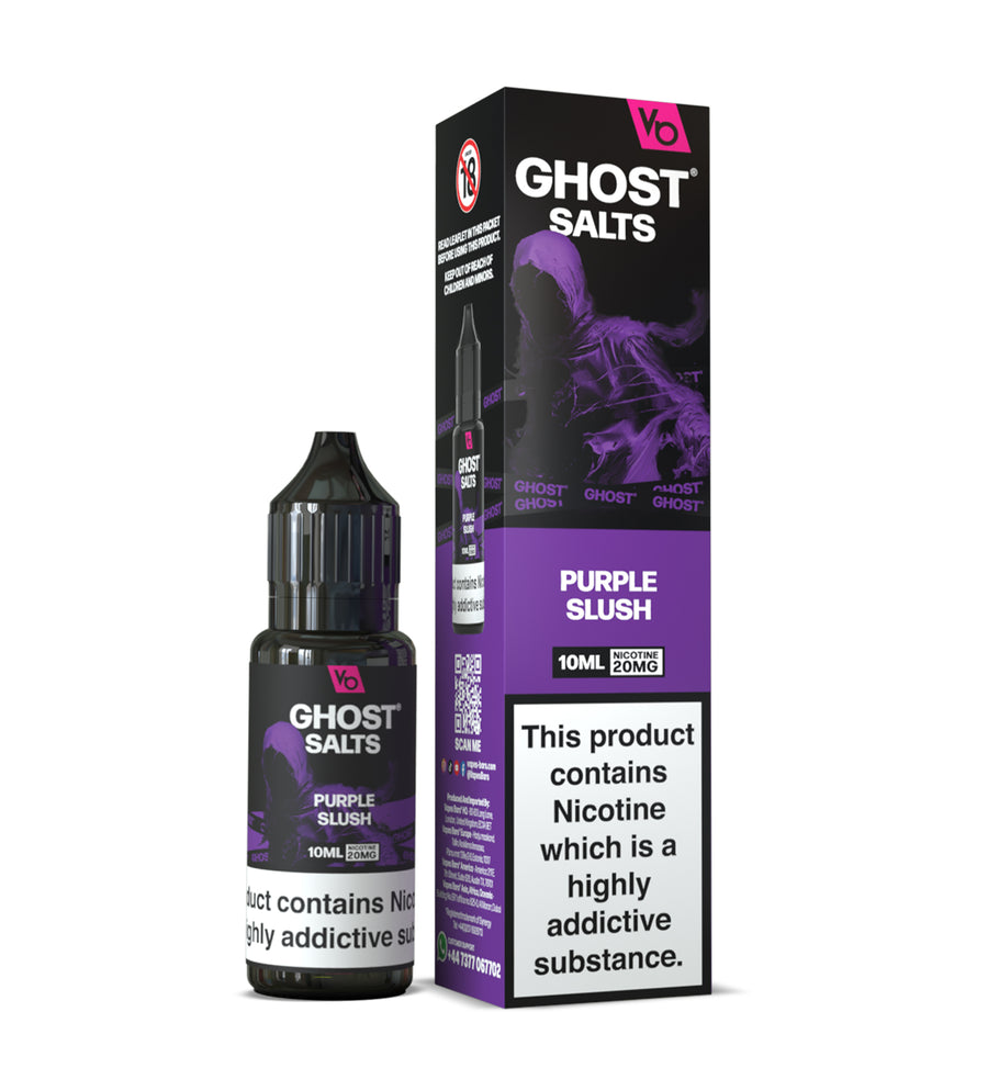 Purple Slush GHOST SALTS E-Liquid Nicotine Salt By Vapes Bars 10ml