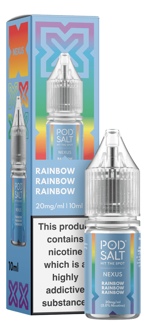 Rainbow NEXUS E-Liquid Nicotine Salt By Pod Salt 10ml