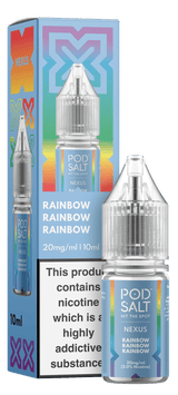 Rainbow NEXUS E-Liquid Nicotine Salt By Pod Salt 10ml