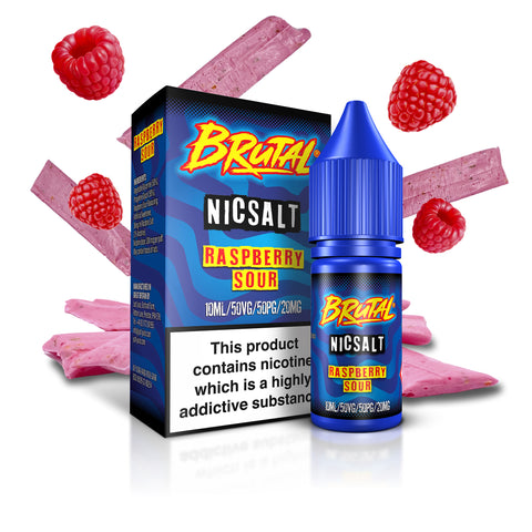 Raspberry Sour BRUTAL E-Liquid Nicotine Salt By Just Juice 10ml