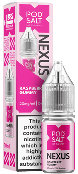 Raspberry Gummy NEXUS E-Liquid Nicotine Salt By Pod Salt 10ml