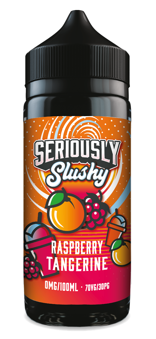 Raspberry Tangerine Seriously Slushy E-Liquid Shortfill By Doozy Vape 100ml