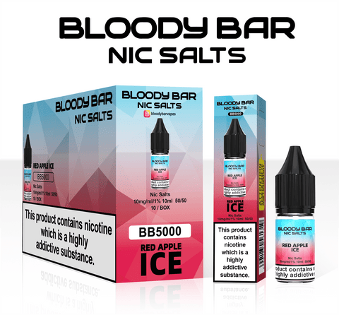 Red Apple Ice E-Liquid Nicotine Salt By Bloody Bar 10ml