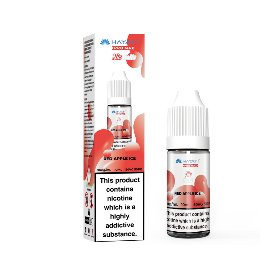 Red Apple Ice Pro Max Bar Vape E-Liquid Nicotine Salt By Hayati 10ml