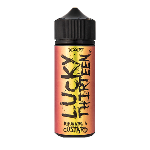 Rhubard & Custard E-Liquid Shortfill By Lucky Thirteen 100ml
