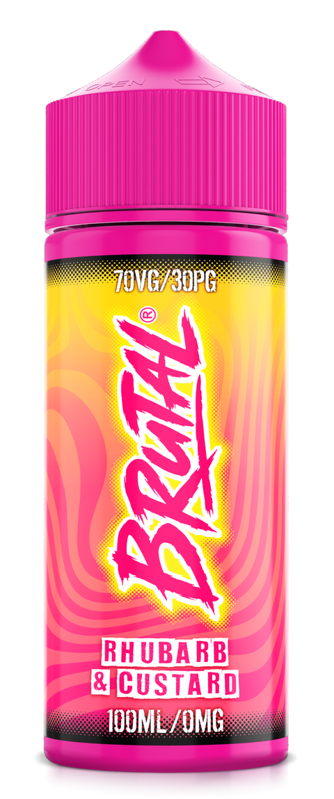 Rhubarb & Custard BRUTAL Range E-Liquid Shortfill By Just Juice 100ml