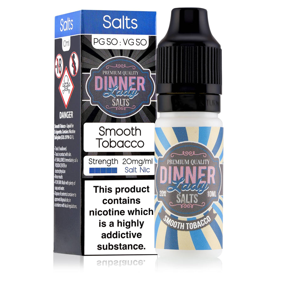Smooth Tobacco E-Liquid Nicotine Salt By Dinner Lady Tobacco 10ml