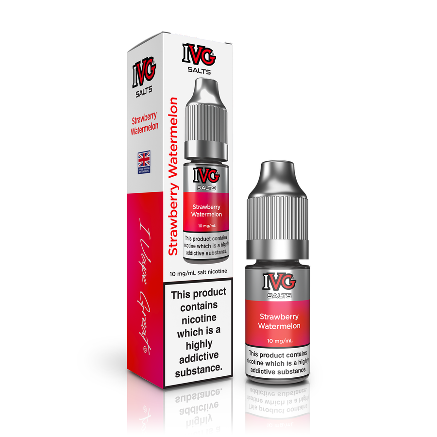 Strawberry Watermelon Flavour E-Liquid Nicotine Salt By IVG TALL BOX  10ml