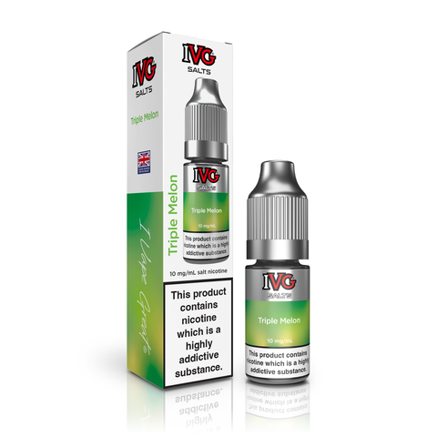 Triple Melon Flavour E-Liquid Nicotine Salt By IVG TALL BOX  10ml