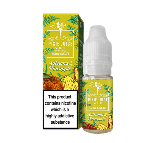 Satsuma & Pineapple E-Liquid Nicotine Salt By Pixie Juice Vol. 2 10ml