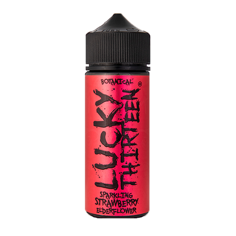 Sparkling Strawberry Elderflower E-Liquid Shortfill By Lucky Thirteen 100ml
