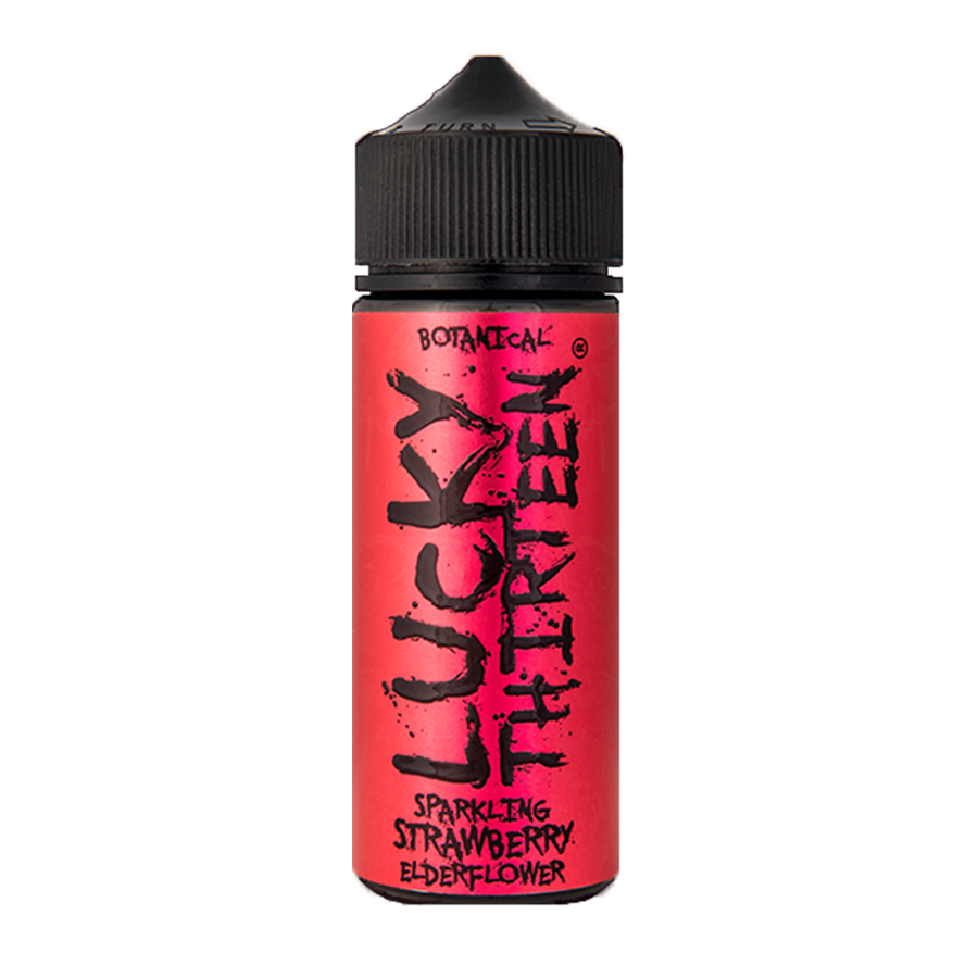 Sparkling Strawberry Elderflower E-Liquid Shortfill By Lucky Thirteen 100ml