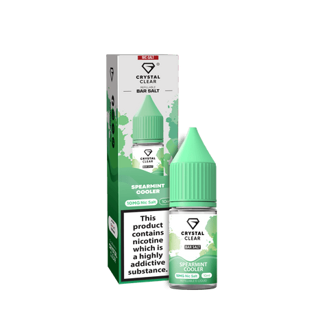 Spearmint Cooler E-Liquid Nicotine Bar Salt By Crystal Clear 10ml