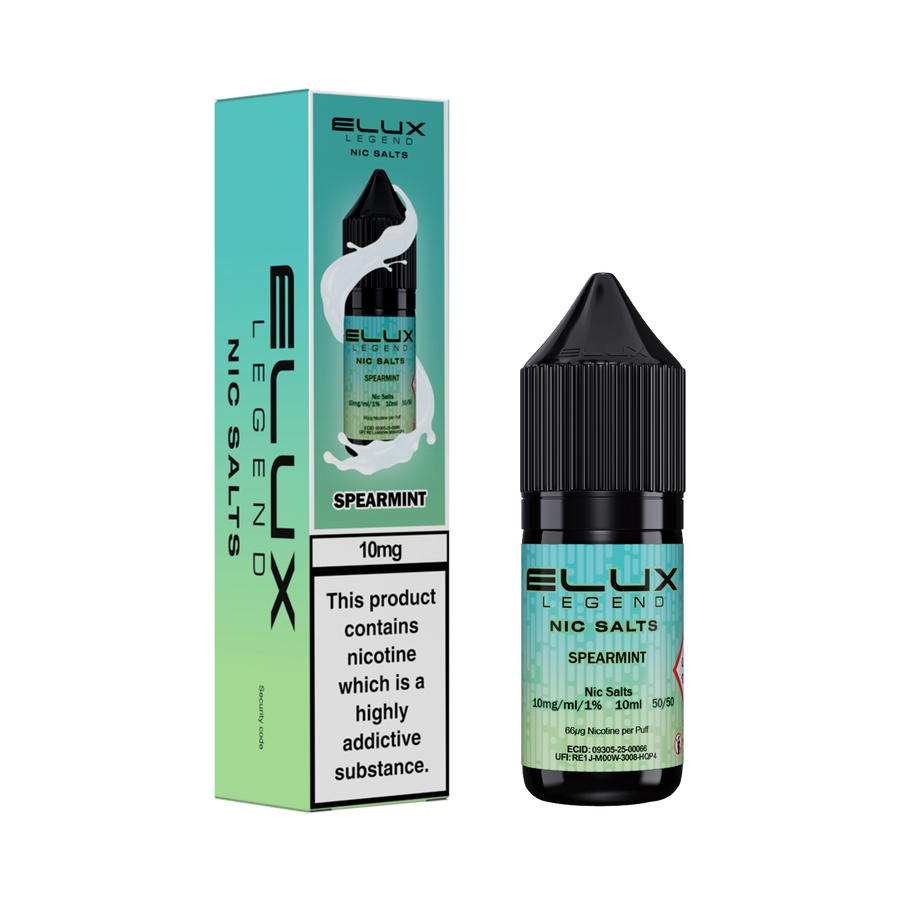 Spearmint E-Liquid Nicotine Salt By Elux Legend 10ml
