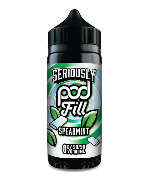 Spearmint Seriously Pod Fill E-Liquid Shortfill by Doozy Vape 100ml