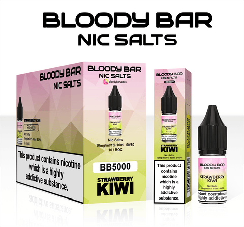 Strawberry Kiwi E-Liquid Nicotine Salt By Bloody Bar 10ml