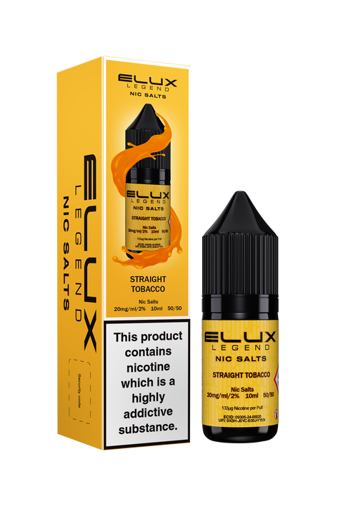 Straight Tobacco E-Liquid Nicotine Salt By Elux Legend 10ml