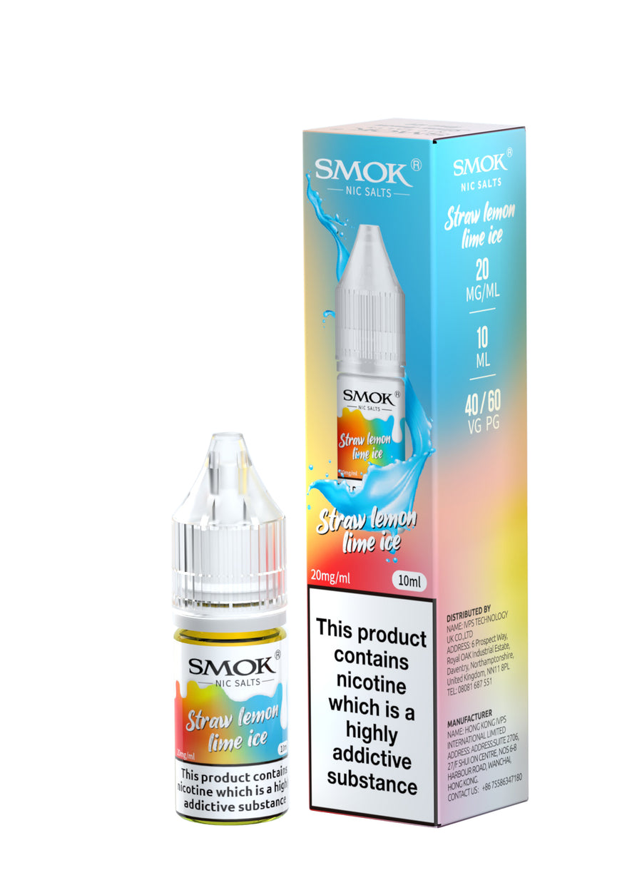 Strawberry Lemon Lime Ice E-Liquid Nicotine Salt By Smok 10ml
