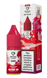 Strawberry Dream E-Liquid Nicotine Bar Salt By Crystal Clear 10ml