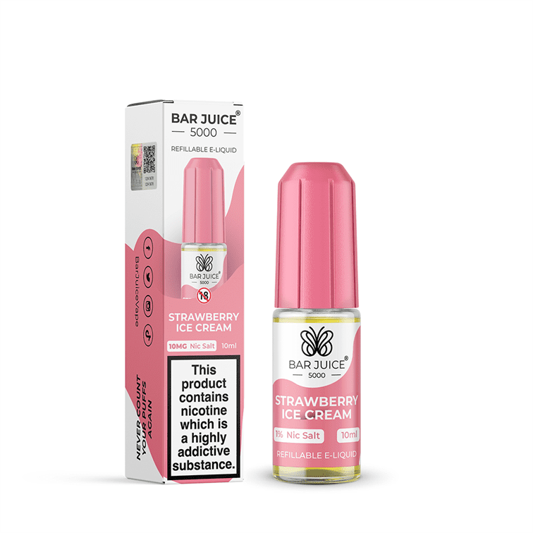 Strawberry Ice Cream E-Liquid Nicotine Salt By Bar Juice 10ml