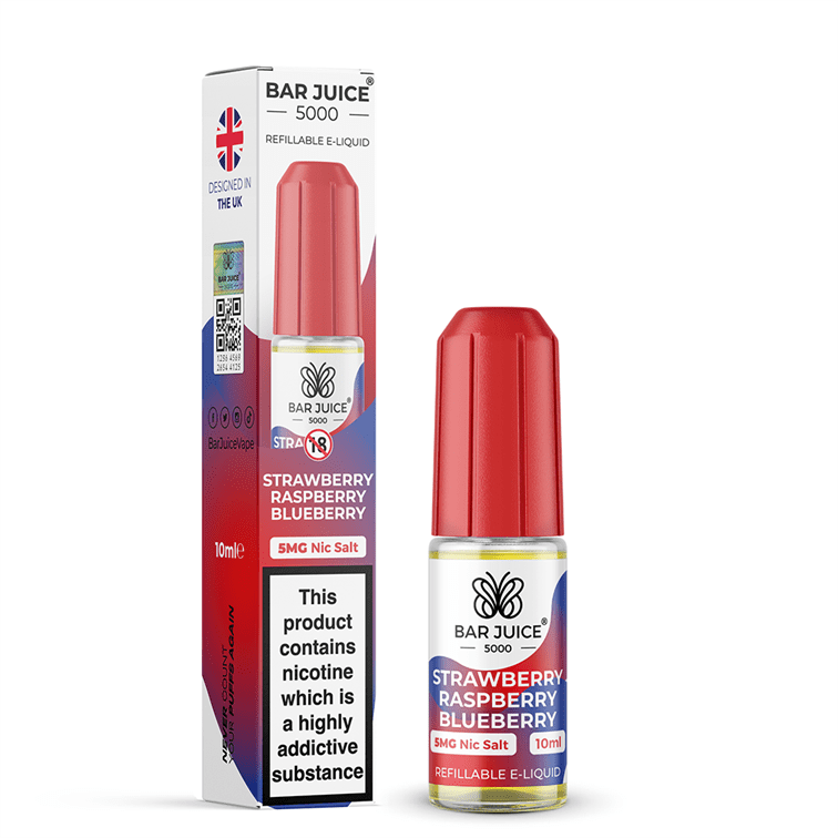 Strawberry Raspberry Blueberry E-Liquid Nicotine Salt By Bar Juice 10ml