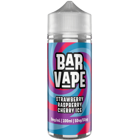 Strawberry Raspberry Cherry Ice E-Liquid Shortfill By Bar Vape 100ml