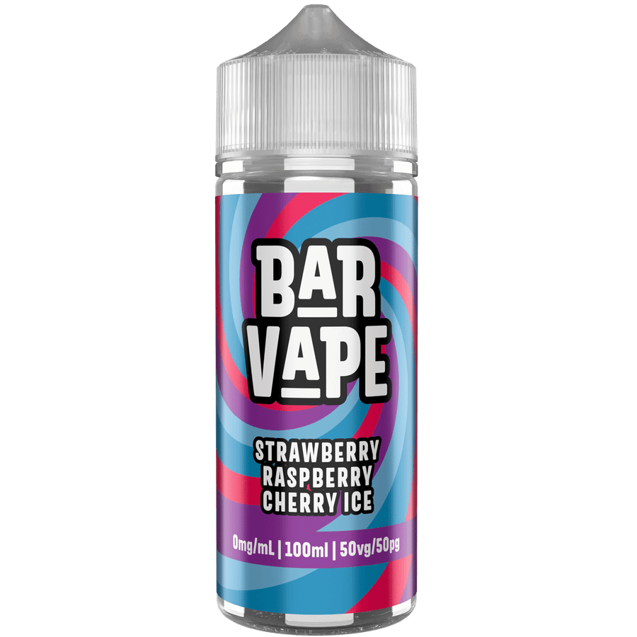 Strawberry Raspberry Cherry Ice E-Liquid Shortfill By Bar Vape 100ml