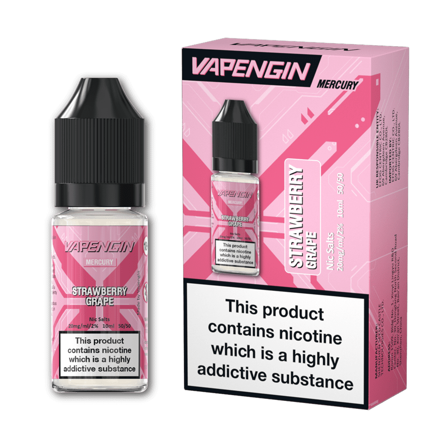 Strawberry Grape Mercury E-Liquid Nicotine Salt By Vapengin 10ml